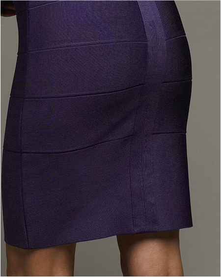 Herve Leger Purple Dress New