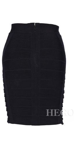 Herve Leger Lacing And Mesh Skirt