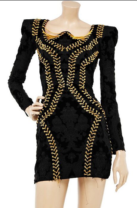 Demi Moore Dress Herve Leger Black And Gold Dress